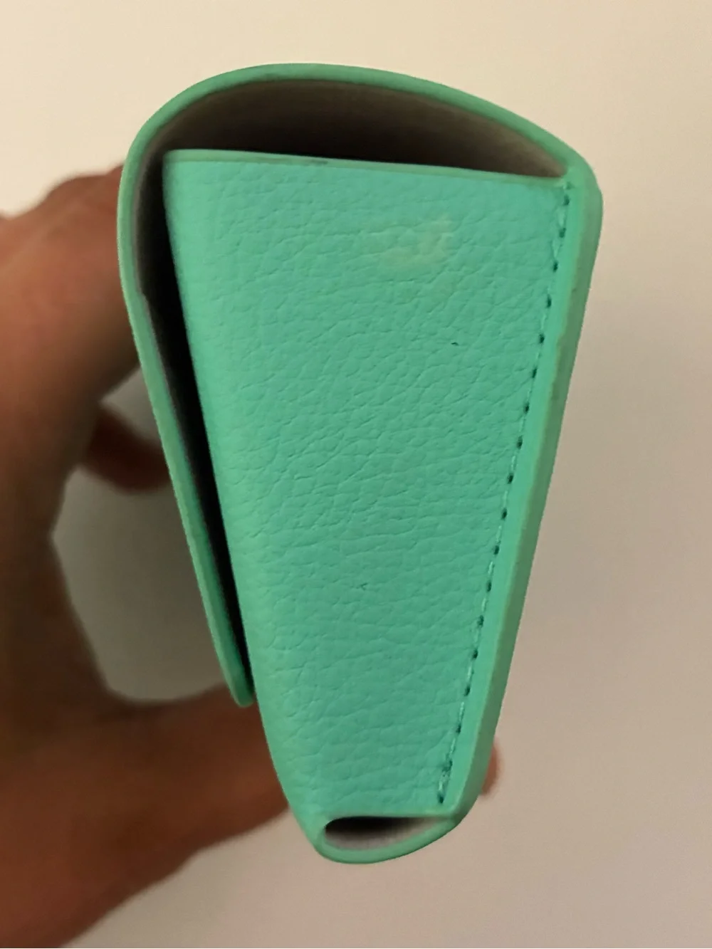 Tiffany & Co. Robin's Egg Blue Leather Eyeglass Case